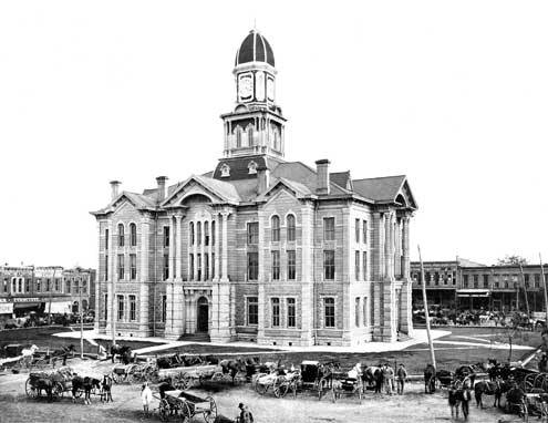 Historic Fannin County Courthouse Bonham Texas 1900